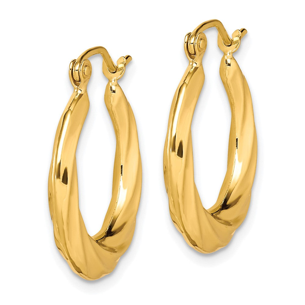 10K Gelbgold Fantasie Klein Creolen