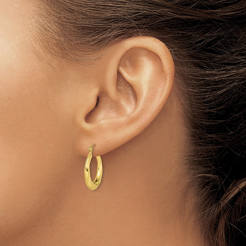 10K Gelbgold Fantasie Klein Creolen
