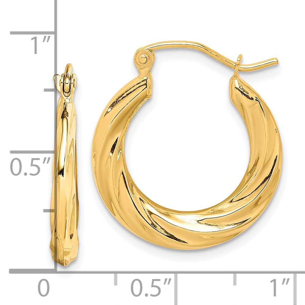 10K Gelbgold Fantasie Klein Creolen