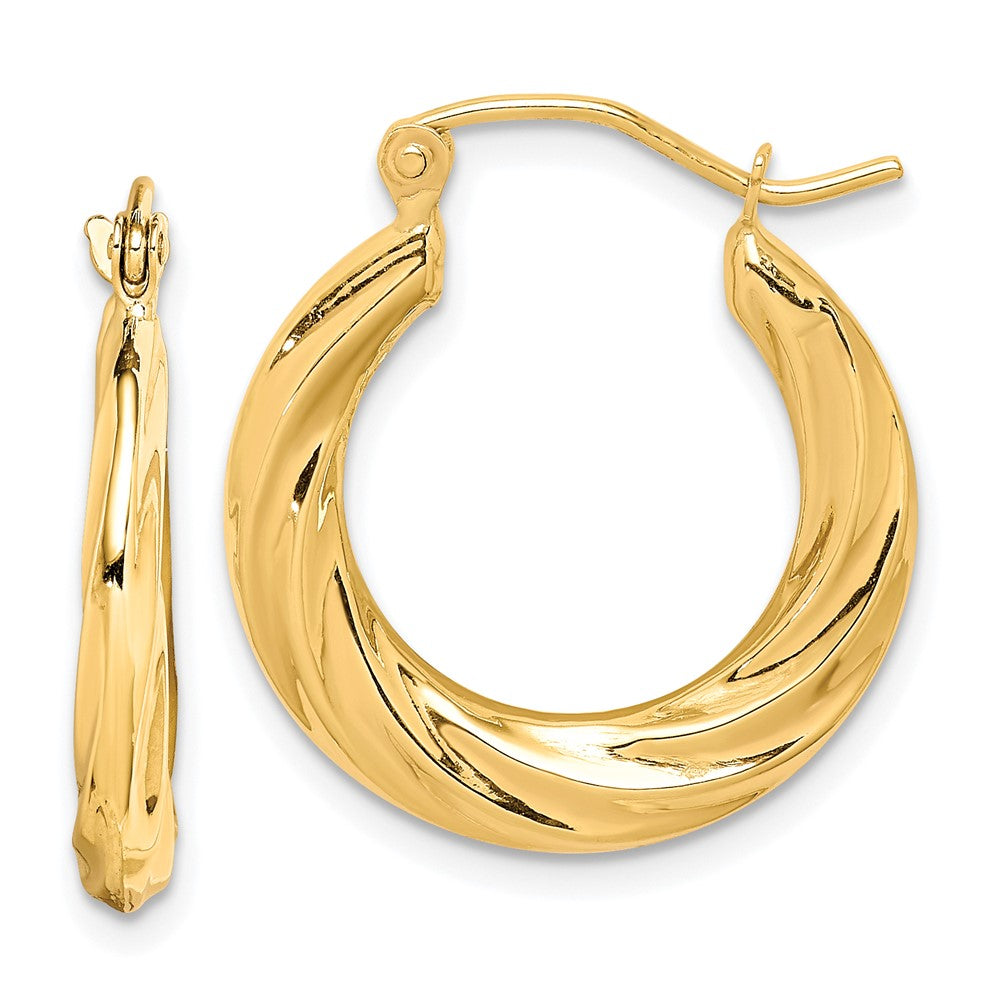 10K Gelbgold Fantasie Klein Creolen