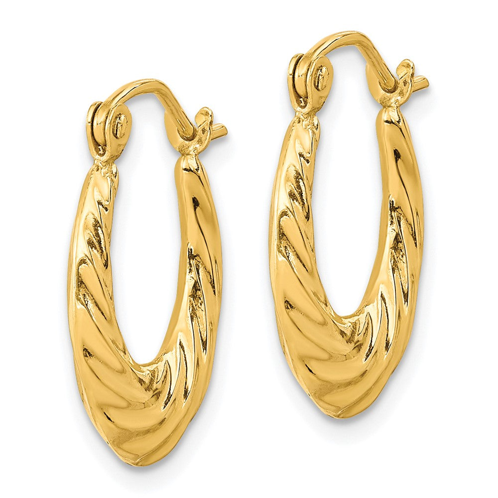 10K Gelbgold Fantasie Klein Creolen