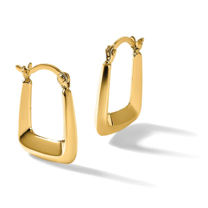 10K Gelbgold Hohl Squared Creolen