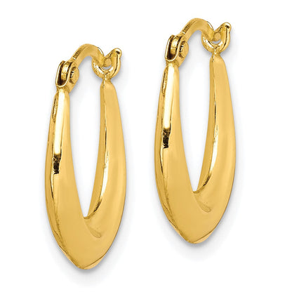 10K Gelbgold Hohl Creolen