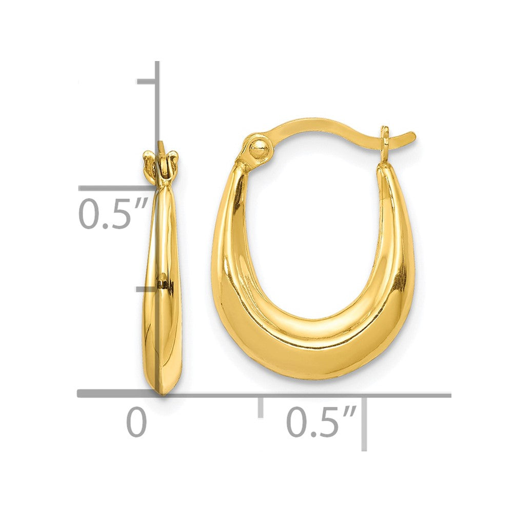 10K Gelbgold Hohl Creolen