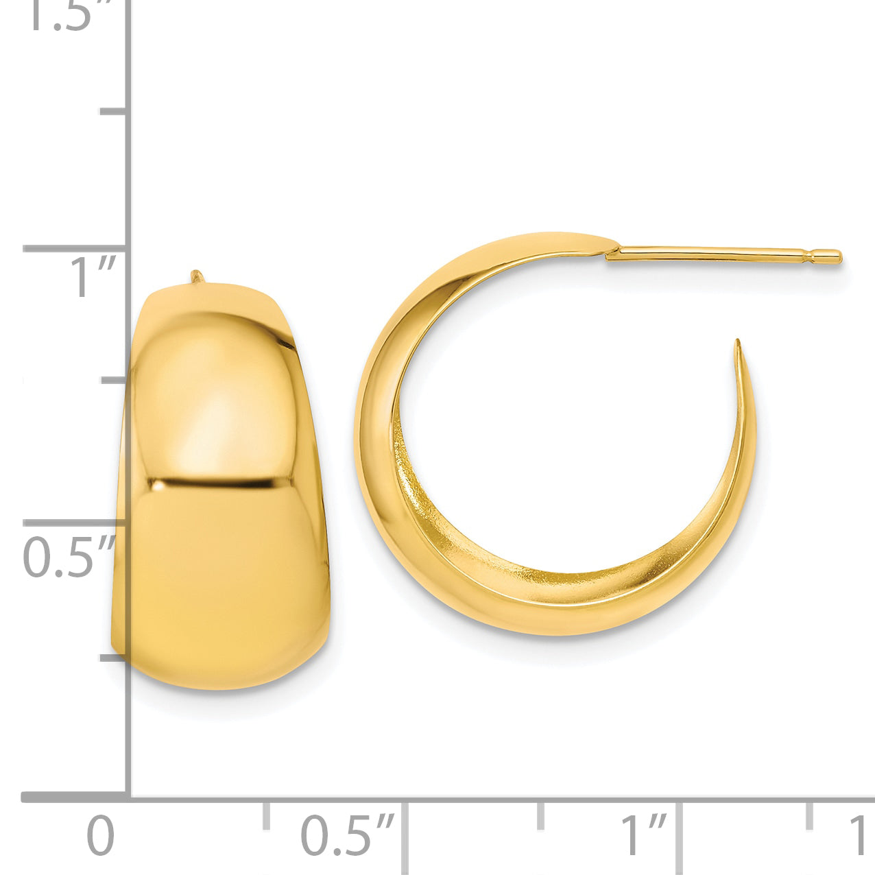 10K Gelbgold Klein Creolen