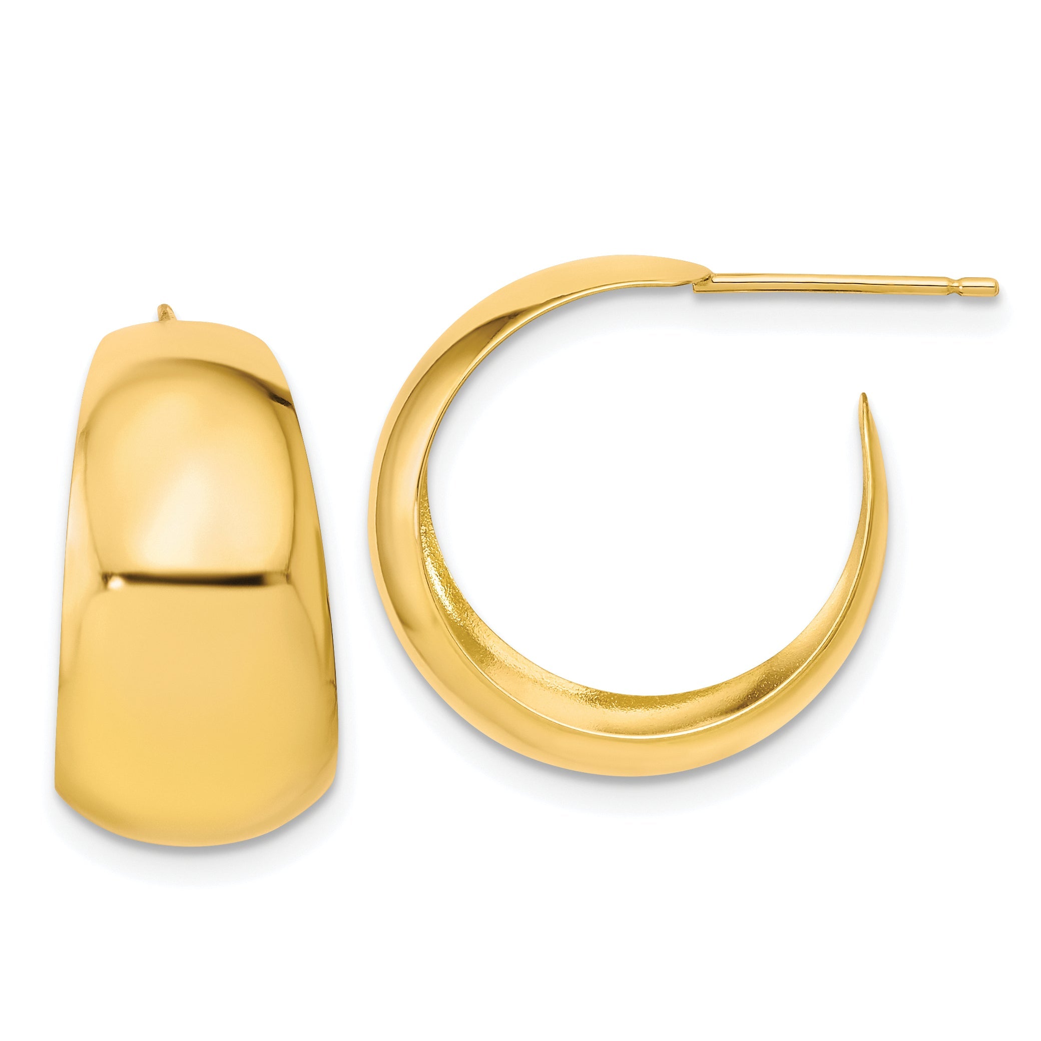 10K Gelbgold Klein Creolen