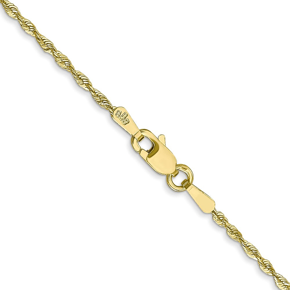 10K Gelbgold 1.5mm Extra-light Diamantiert Kordel Halskette