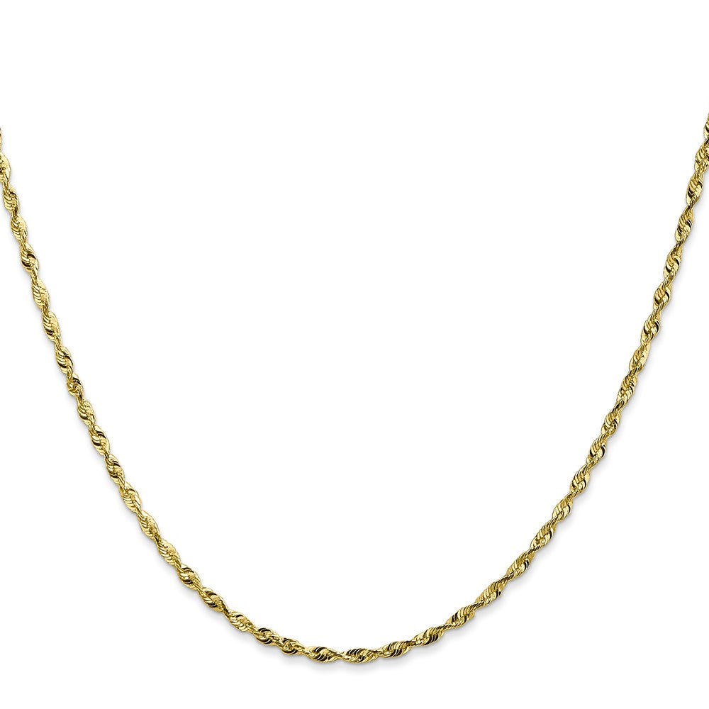 10K Gelbgold 1.8mm Extra-light Diamantiert Kordel Halskette