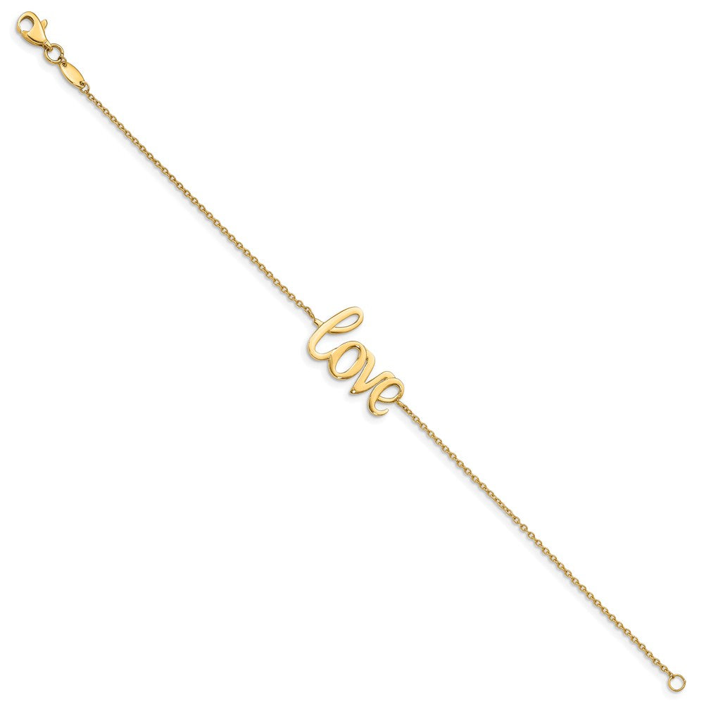 10K Gelbgold 10K Poliert Liebe Armband