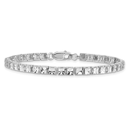 10K Weißgold 10K Diamantiert Armband
