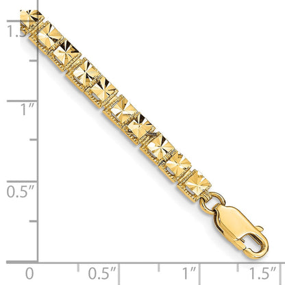 10K Gelbgold 10K Diamantiert Armband