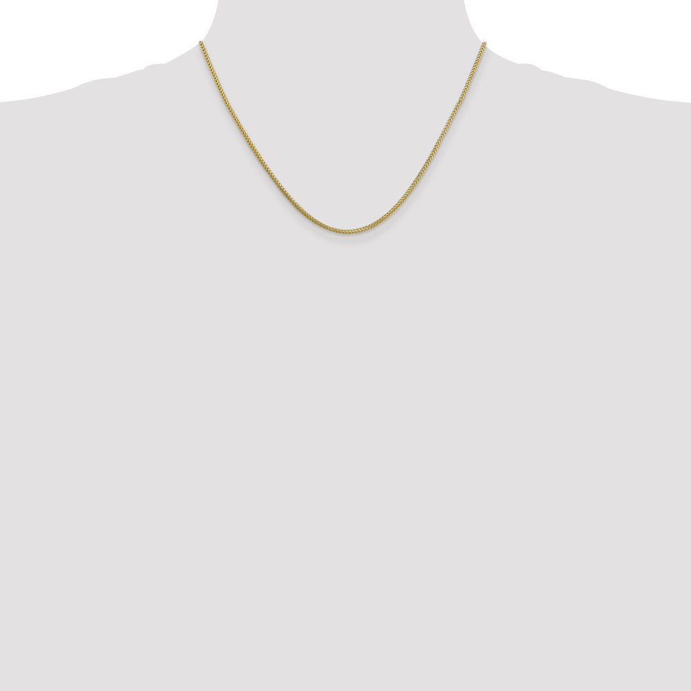 10K Gelbgold 1.3mm Franco Halskette
