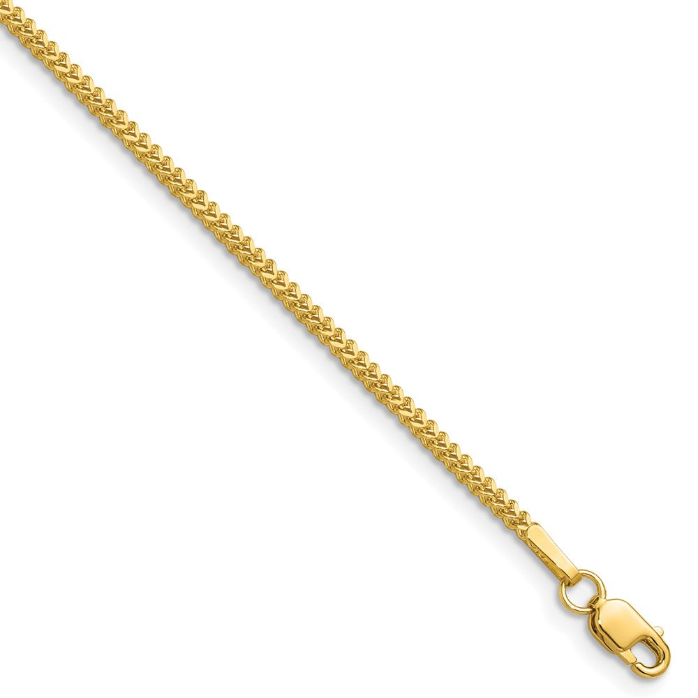10K Gelbgold 1.3mm Franco Halskette
