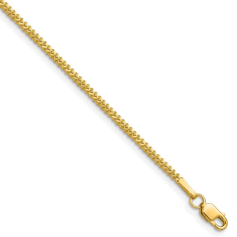 10K Gelbgold 1.3mm Franco Halskette