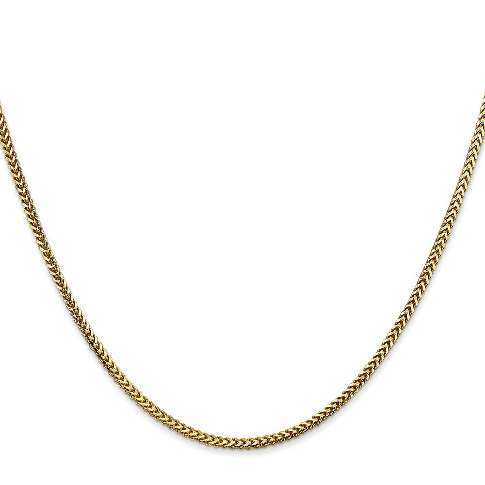 10K Gelbgold 1.5mm Franco Halskette