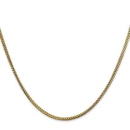10K Gelbgold 1.5mm Franco Halskette