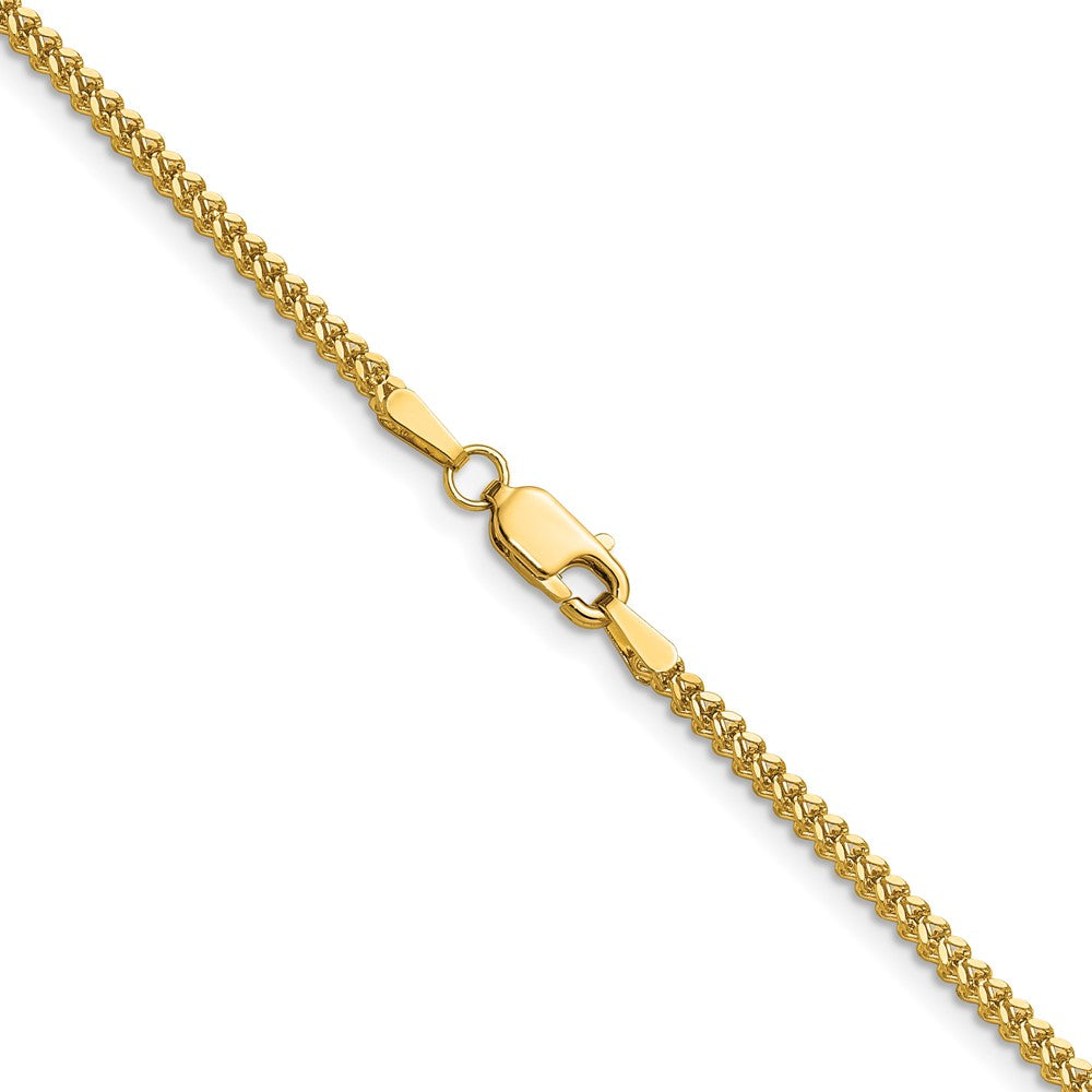 10K Gelbgold 1.5mm Franco Halskette