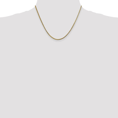 10K Gelbgold 1.5mm Franco Halskette