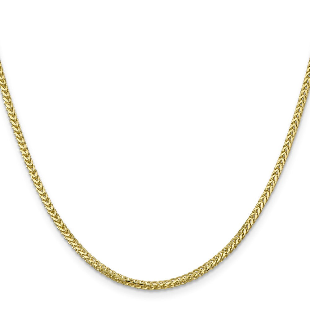 10K Gelbgold 2mm Franco Halskette
