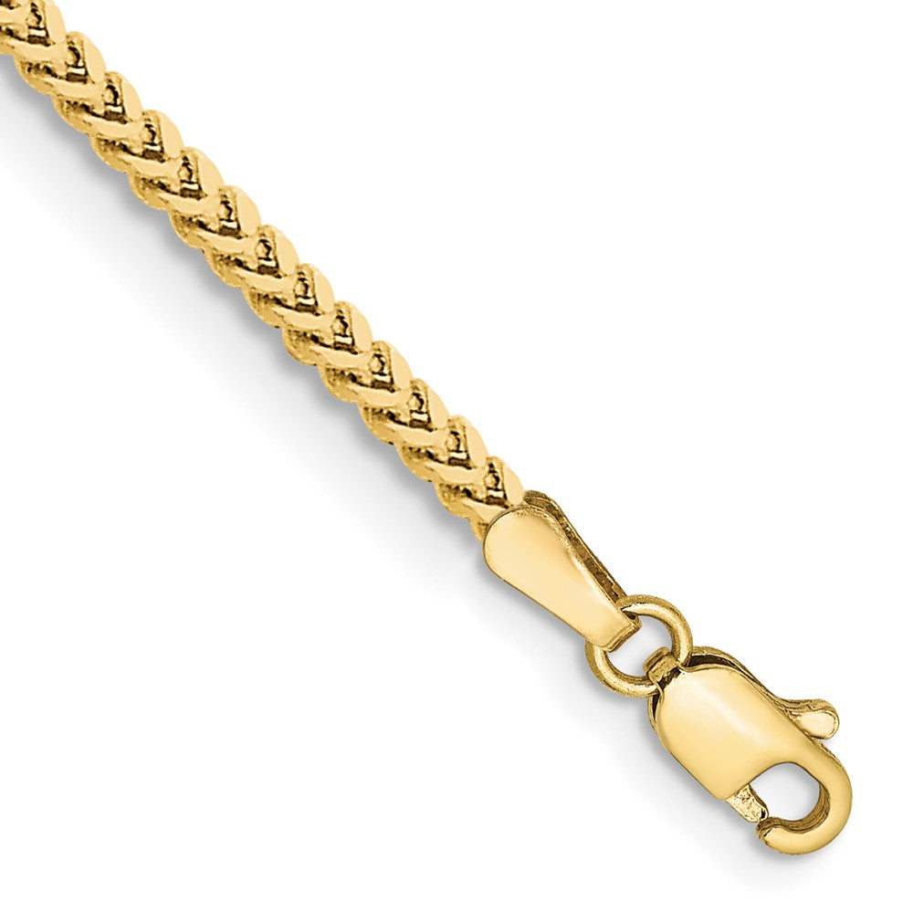 10K Gelbgold 2mm Franco Gliederarmband