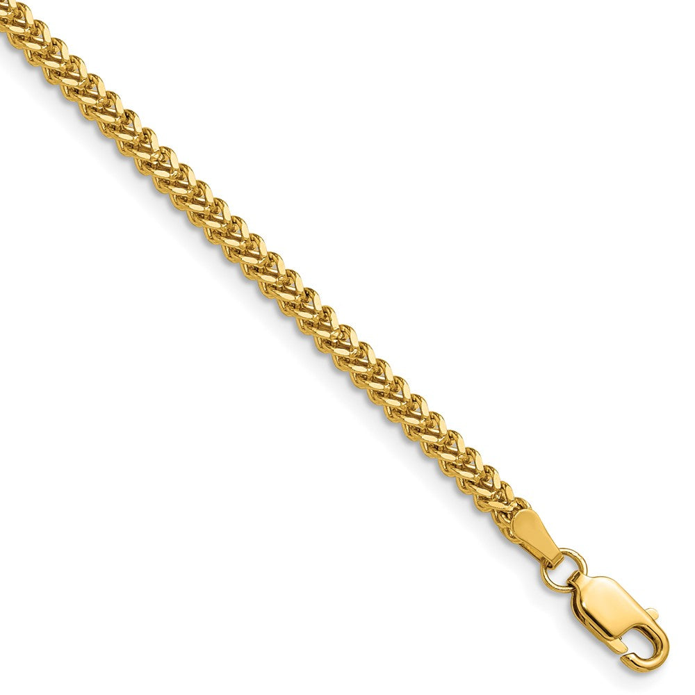 10K Gelbgold 2mm Franco Halskette