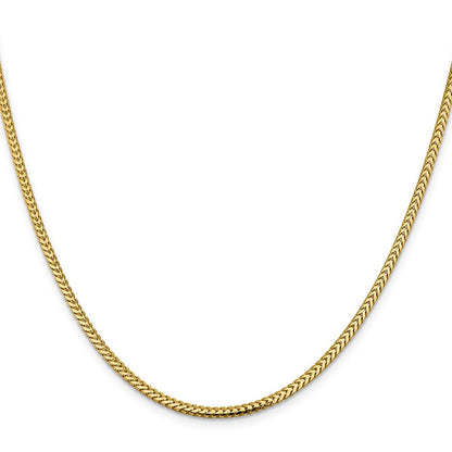 10K Gelbgold 2.3mm Franco Halskette