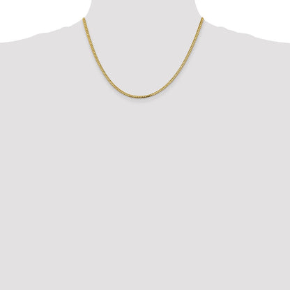 10K Gelbgold 2.3mm Franco Halskette