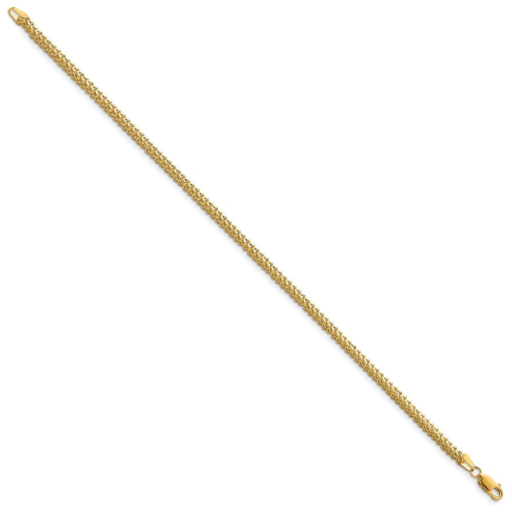 10K Gelbgold 2.3mm Franco Gliederarmband