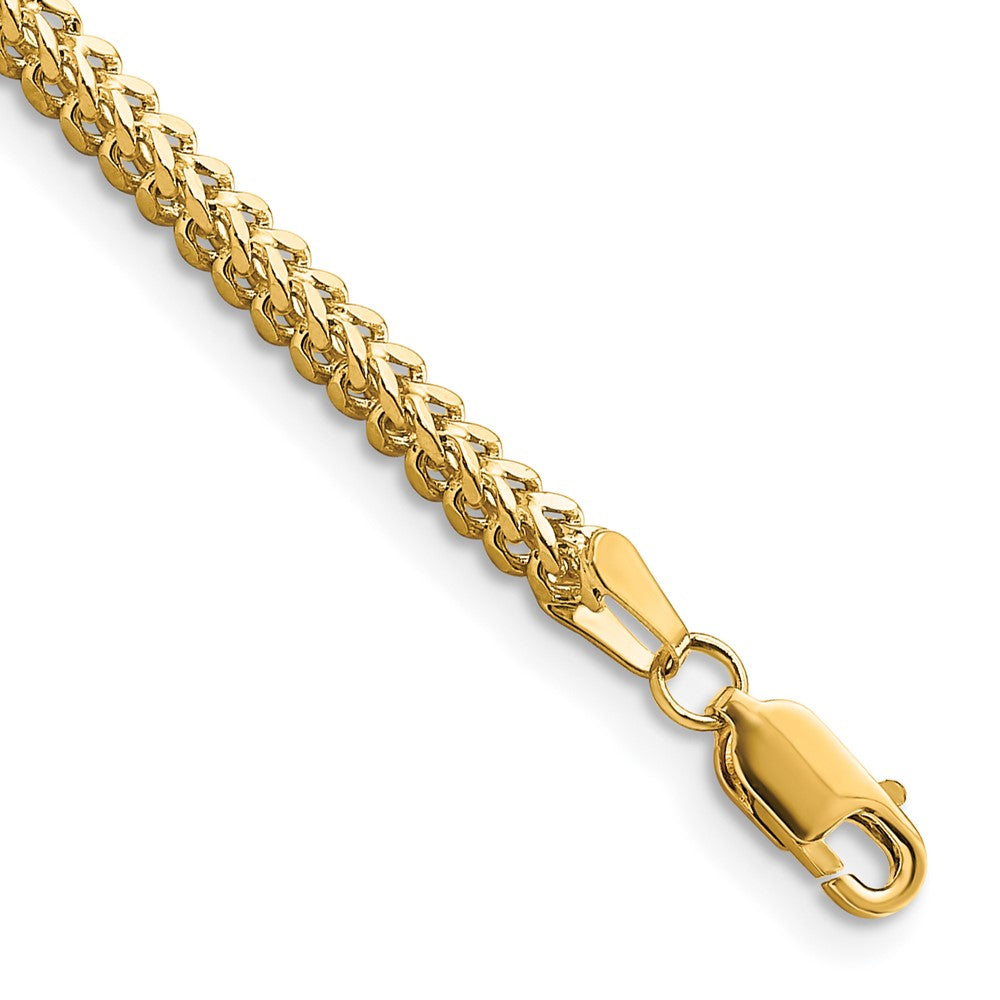 10K Gelbgold 2.3mm Franco Gliederarmband