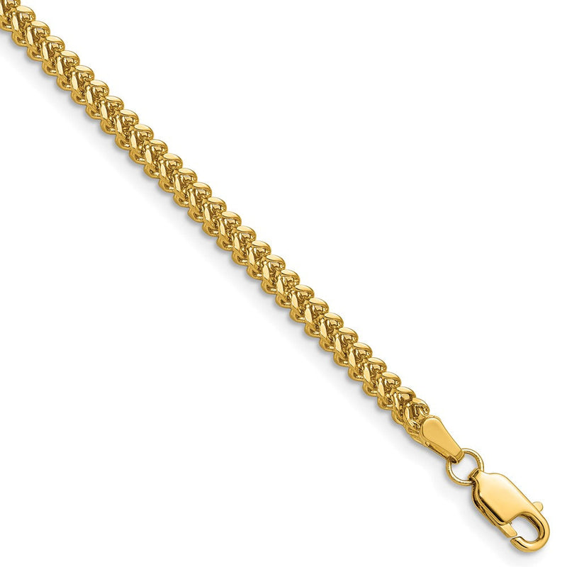 10K Gelbgold 2.3mm Franco Halskette