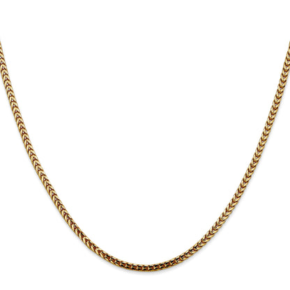 10K Gelbgold 2.5mm Franco Halskette