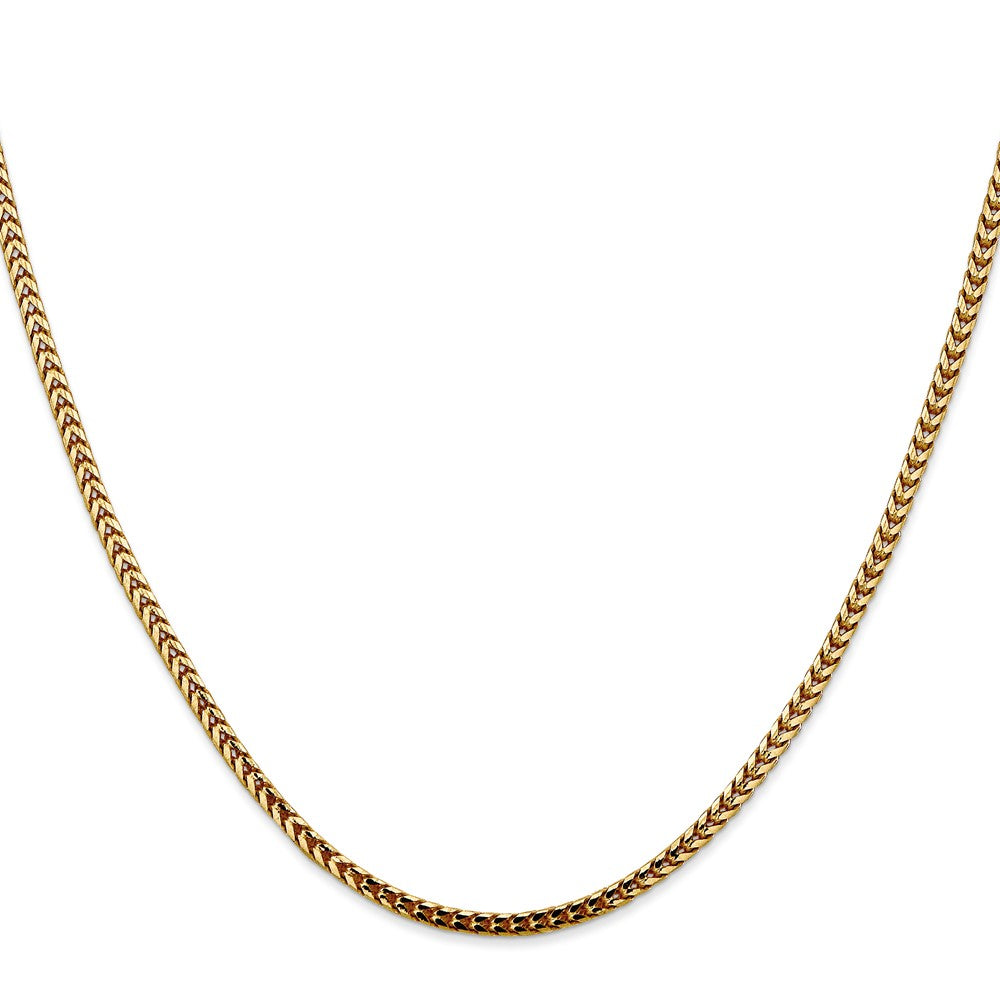 10K Gelbgold 2.5mm Franco Halskette