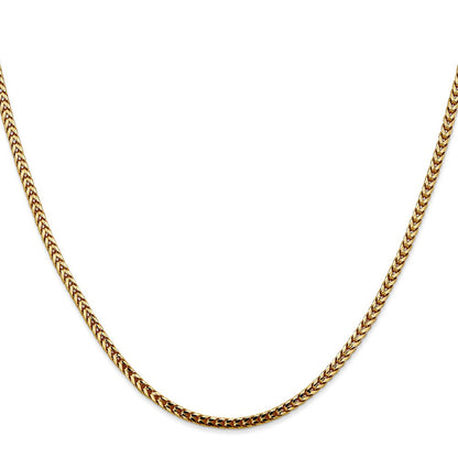 10K Gelbgold 2.5mm Franco Halskette