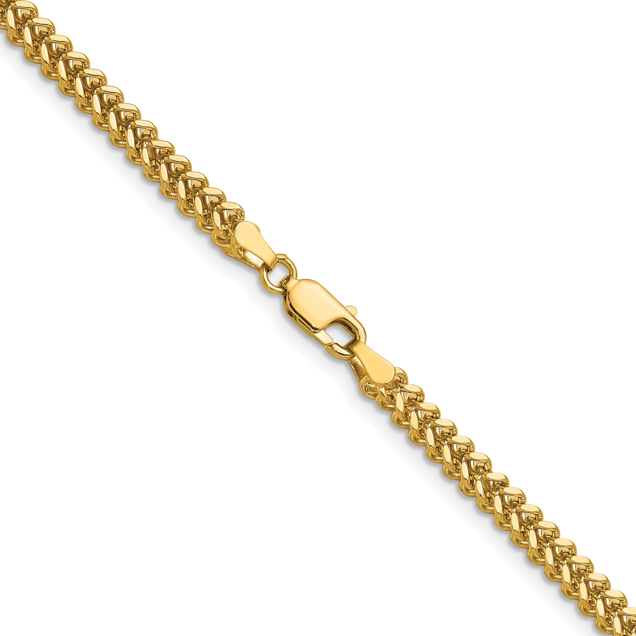 10K Gelbgold 2.5mm Franco Halskette