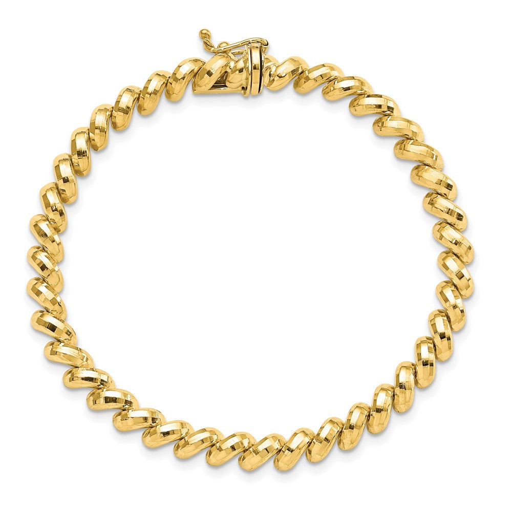 10K Gelbgold Facettiert San Marco Armband