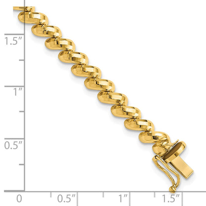 10K Gelbgold Facettiert San Marco Armband