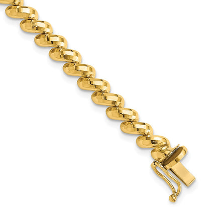 10K Gelbgold Facettiert San Marco Armband