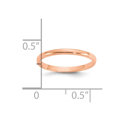 10K Roségold 10K Poliert Kind Ring