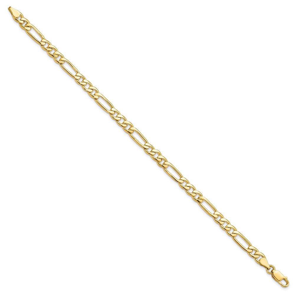 10K Gelbgold 5.25mm Fantasie Poliert Glieder Gliederarmband