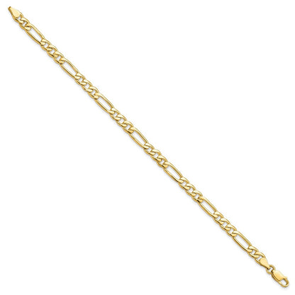 10K Gelbgold 5.25mm Fantasie Poliert Glieder Gliederarmband