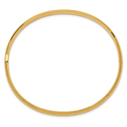 10K Gelbgold 3/16 Hoch Poliert Klappbar Armreif Armband
