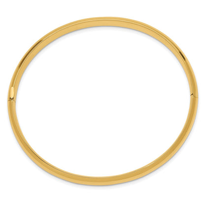 10K Gelbgold 4/16 Hoch Poliert Klappbar Armreif Armband