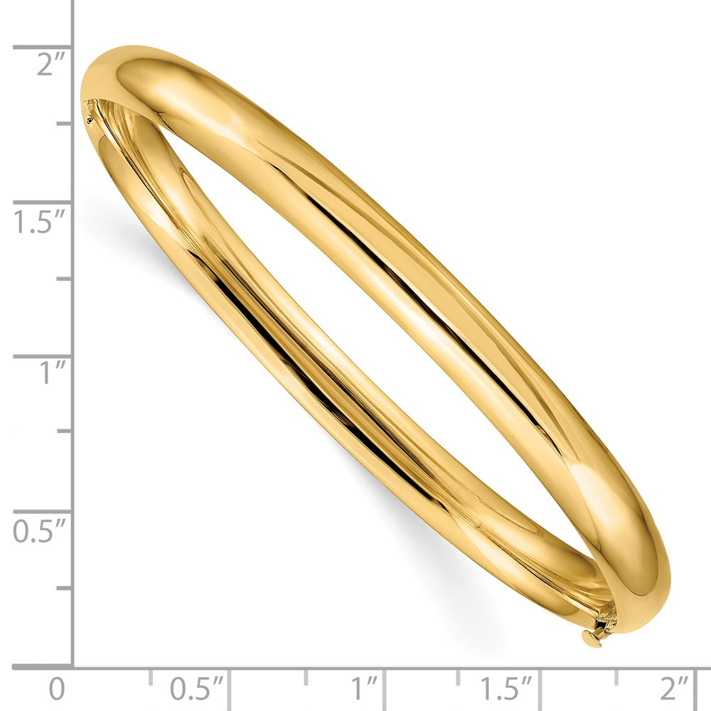 10K Gelbgold 4/16 Hoch Poliert Klappbar Armreif Armband