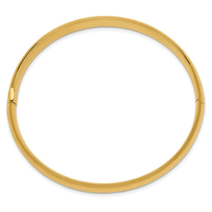 10K Gelbgold 5/16 Hoch Poliert Klappbar Armreif Armband