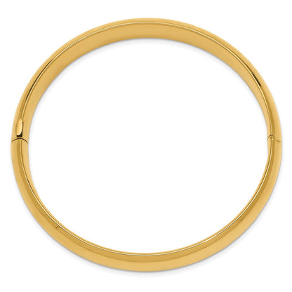 10K Gelbgold 7/16 Hoch Poliert Klappbar Armreif Armband