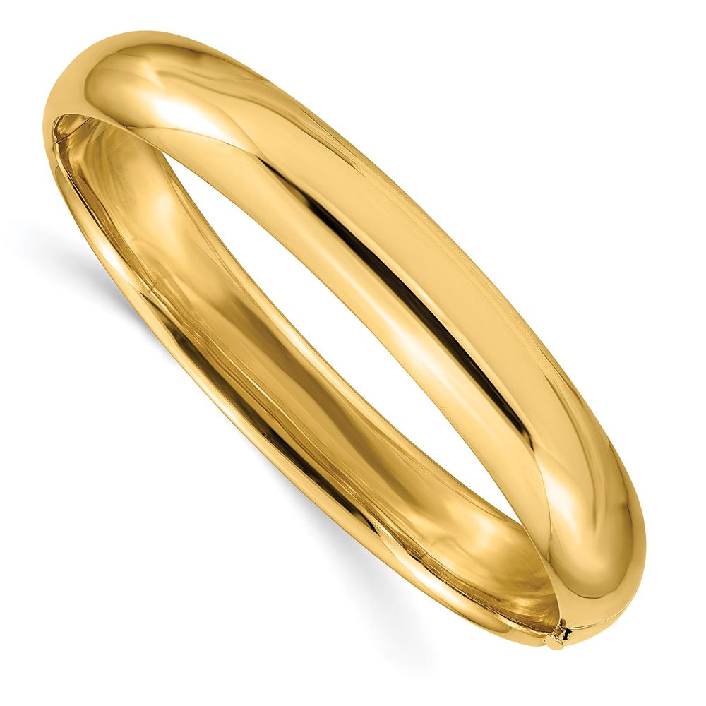 10K Gelbgold 7/16 Hoch Poliert Klappbar Armreif Armband