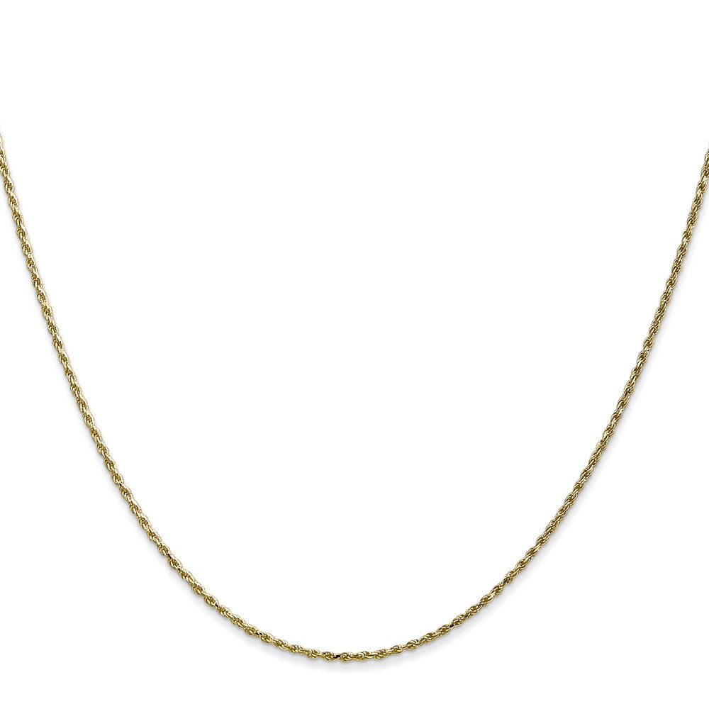 10K Gelbgold 1.15mm Diamantiert Machine Made Kordel Halskette