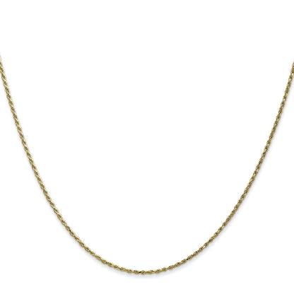 10K Gelbgold 1.15mm Diamantiert Machine Made Kordel Halskette