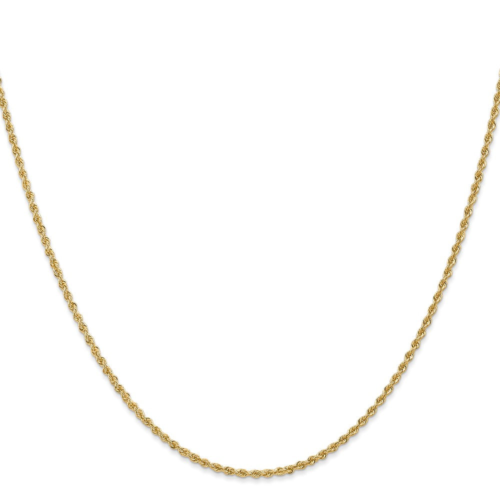 10K Gelbgold 1.5mm Massiv Kordel Halskette