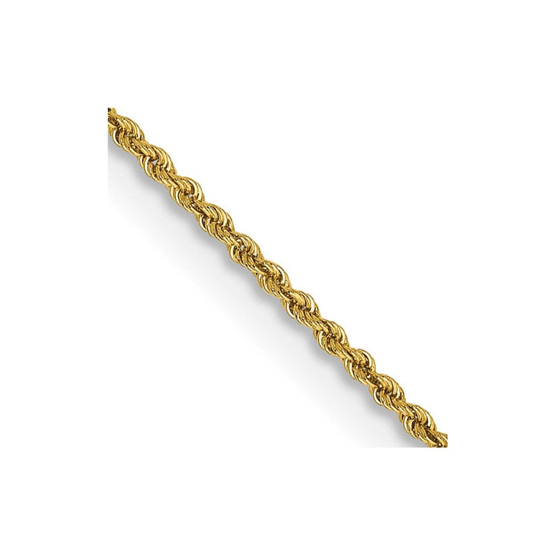 10K Gelbgold 1.5mm Massiv Kordel Halskette